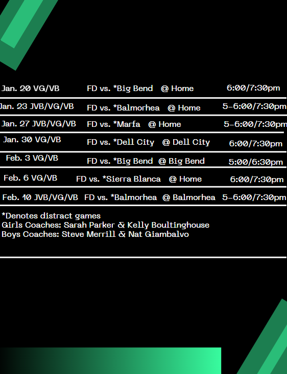 HS basketball schedule