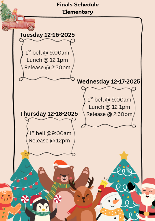 elementary's schedule