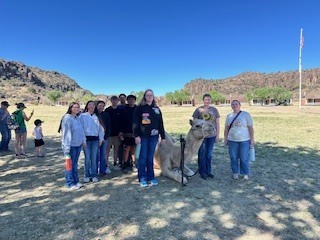8th graders and a camel