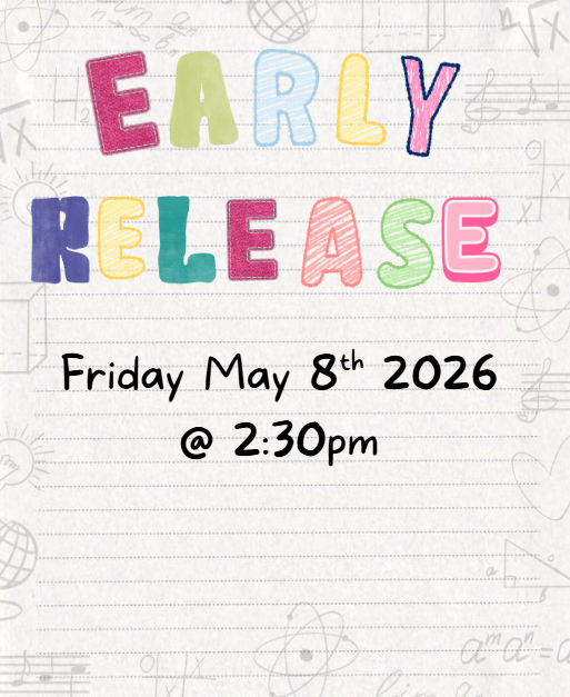 early release @ 2:30pm friday