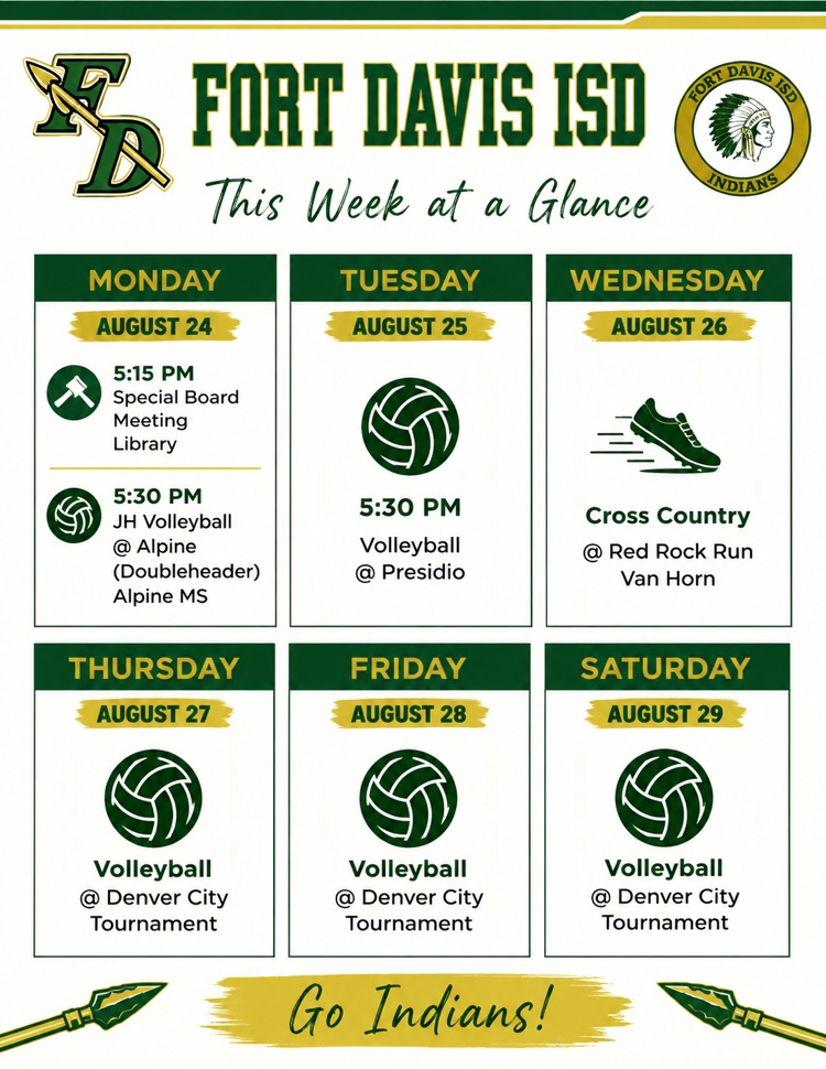 week at a glance