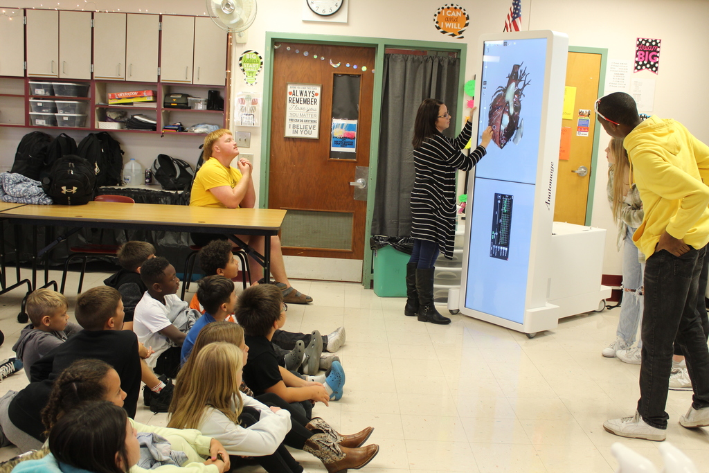 teacher speaking to class