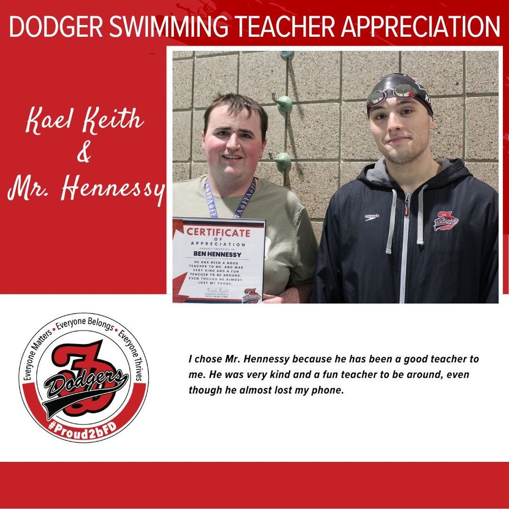dodger athlete teacher appreciation