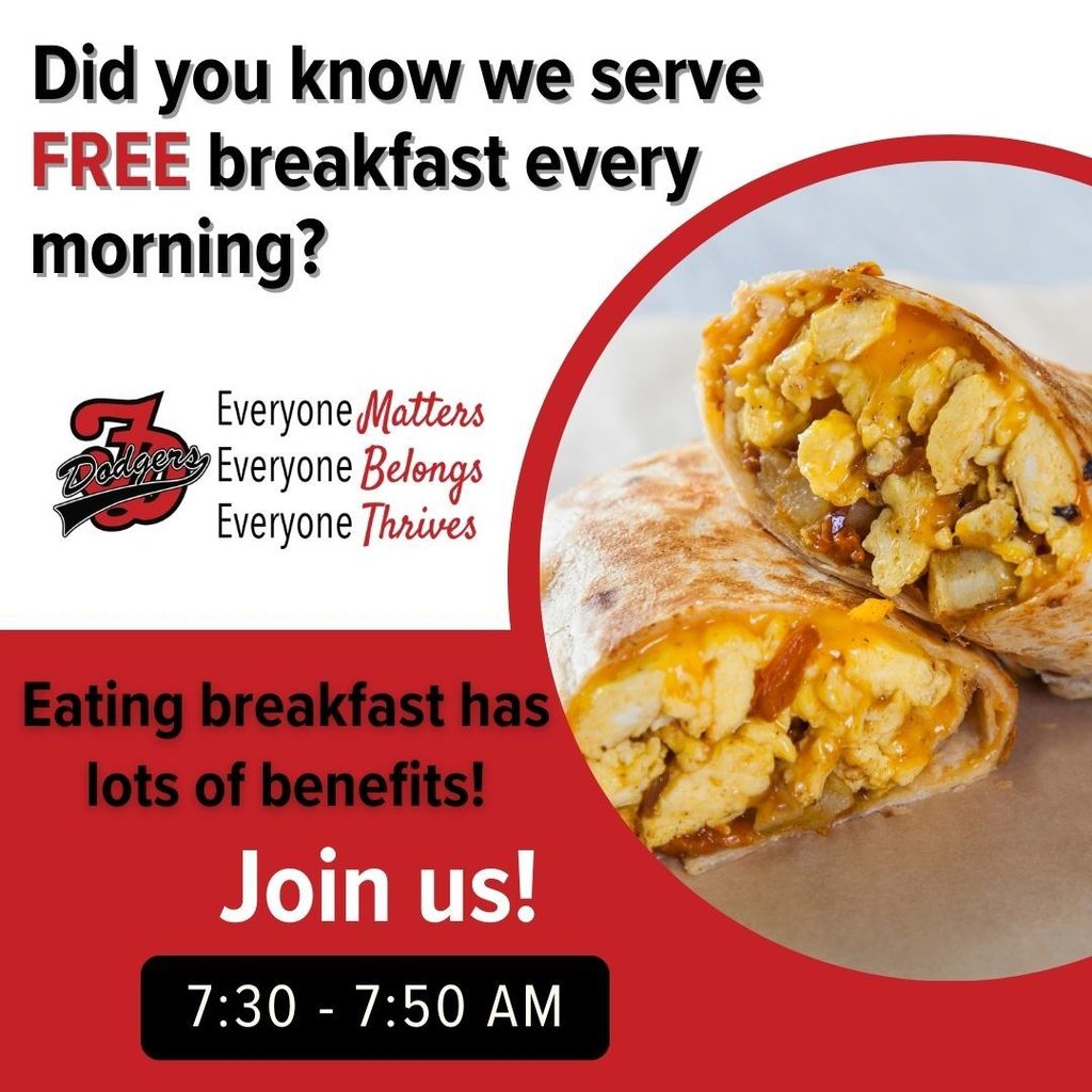 free breakfast for all students