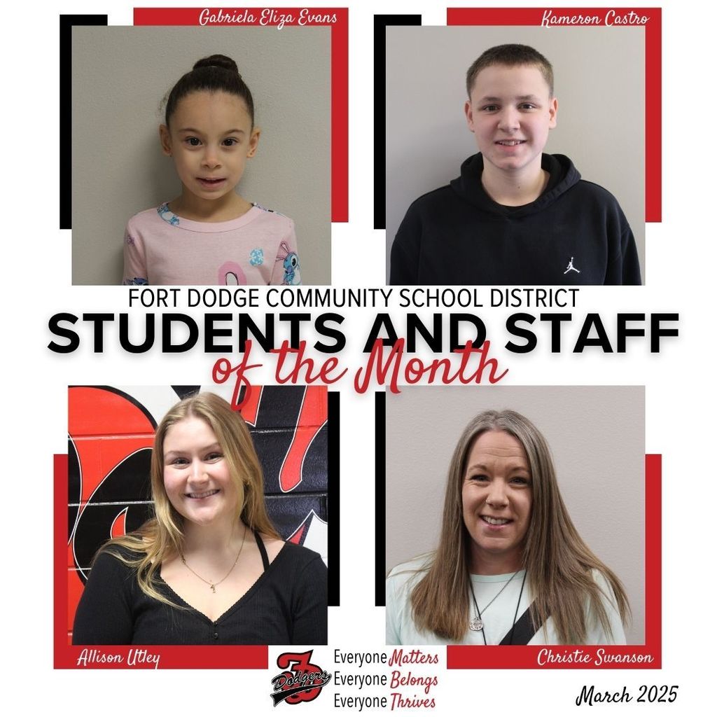 FDCSD Students and Staff of the Month
