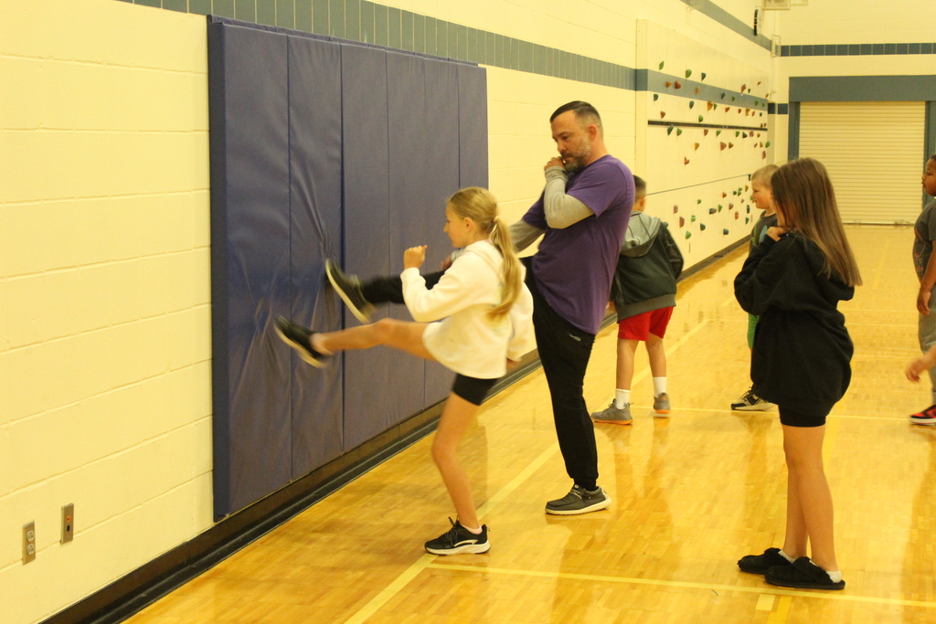 student practicing martial arts