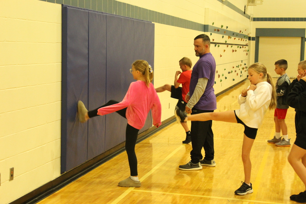 student practicing martial arts