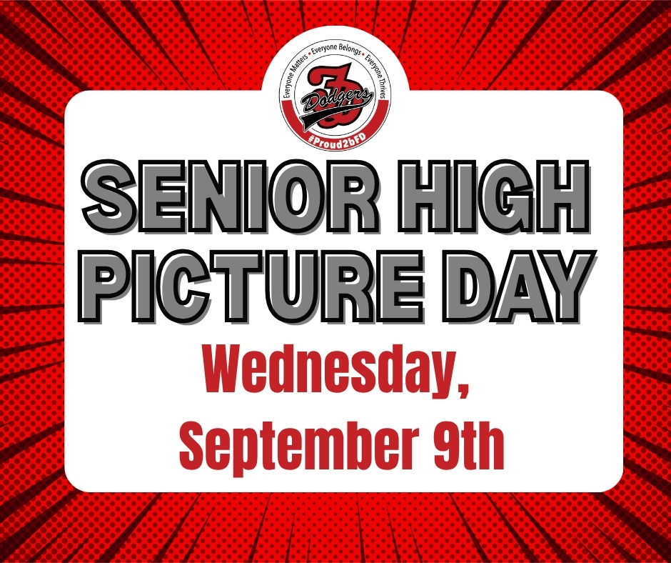 senior high picture day
