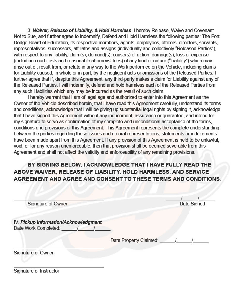 waiver