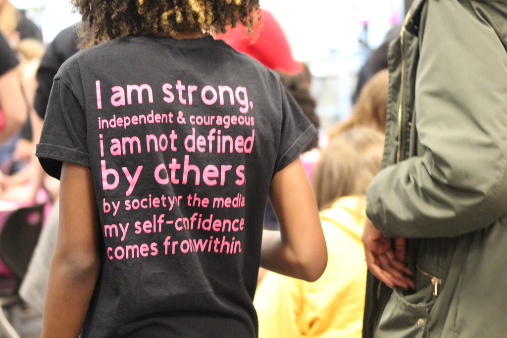 Back of student at ROX graduation