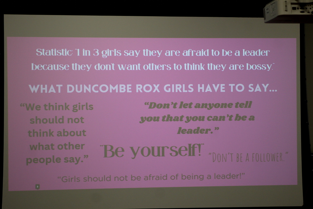 What Duncombe girls have to say about leadership