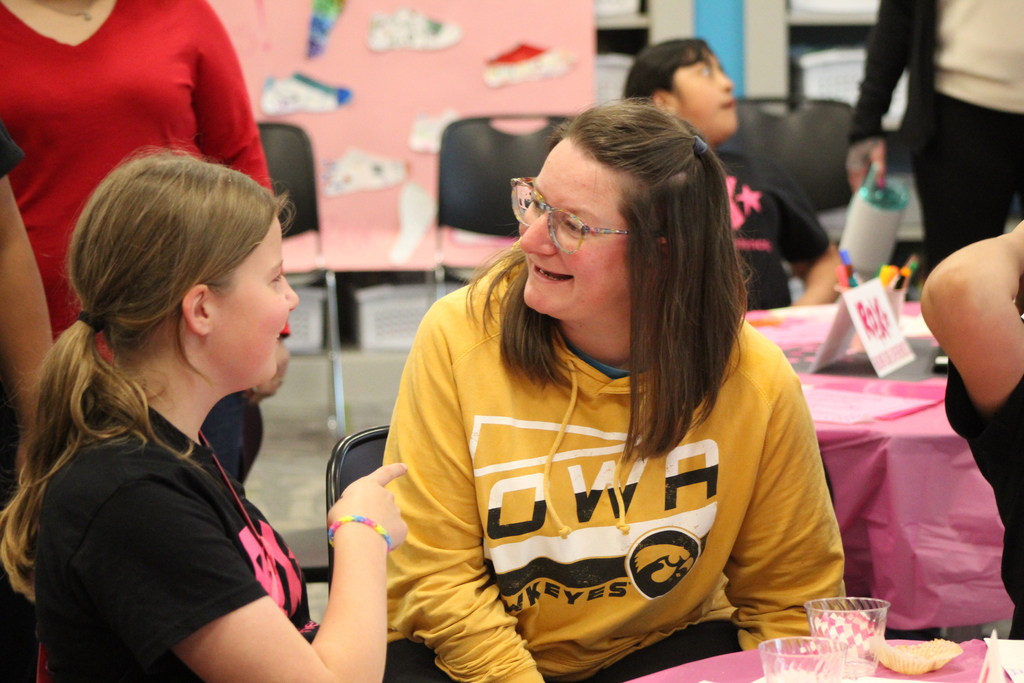 two people looking at each other