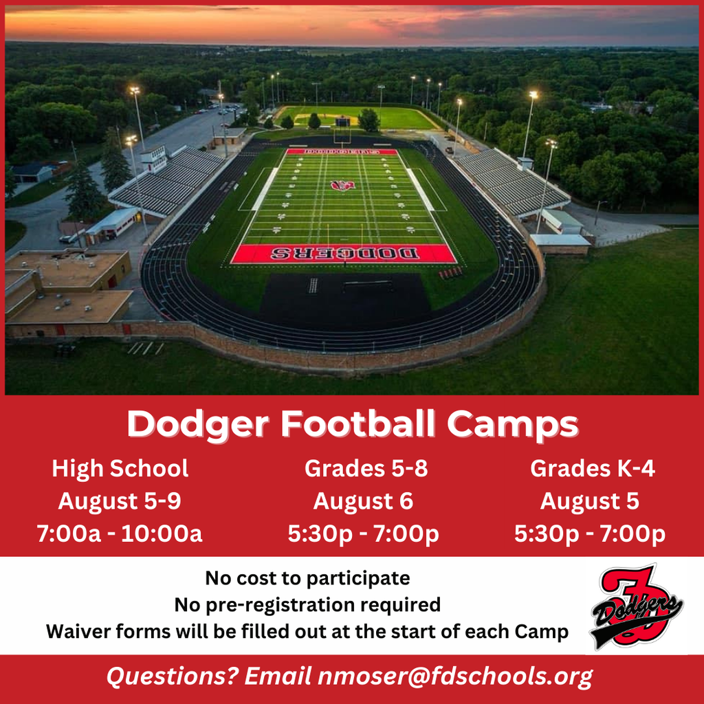Dodger Football Camps information