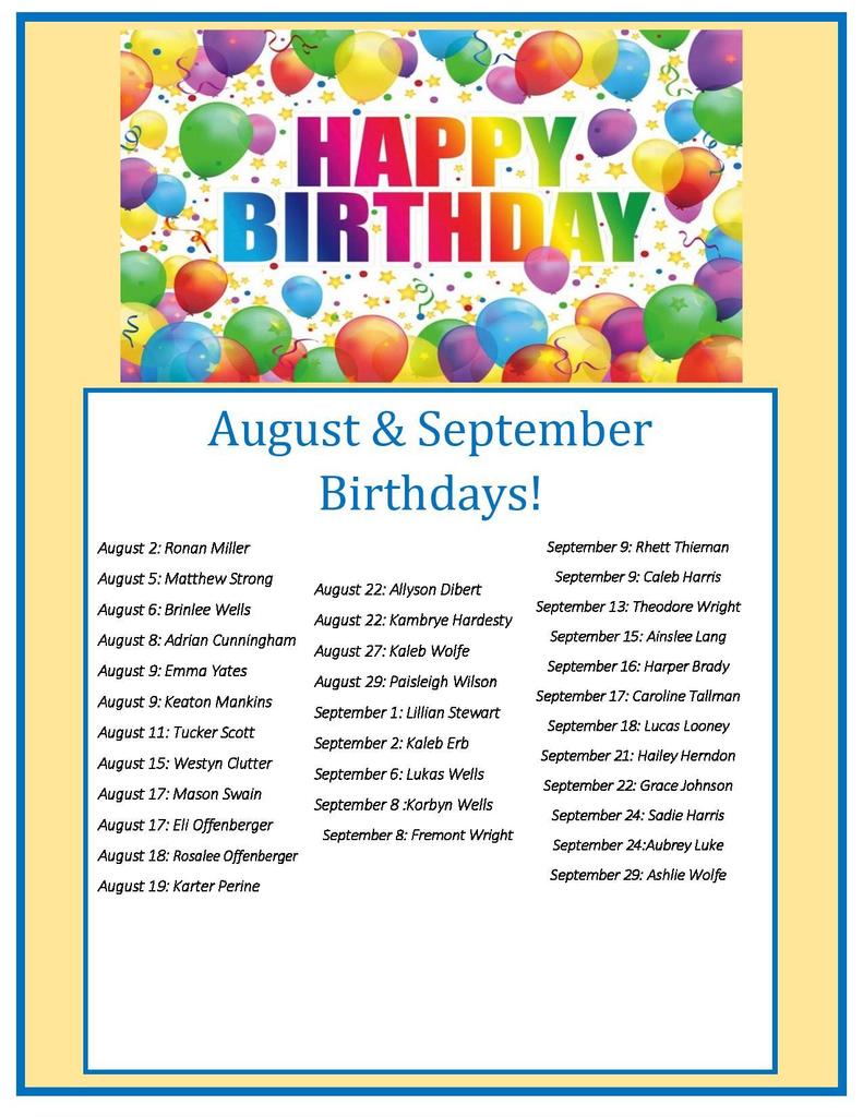 Bdays