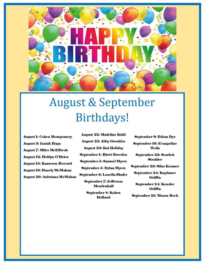 bdays