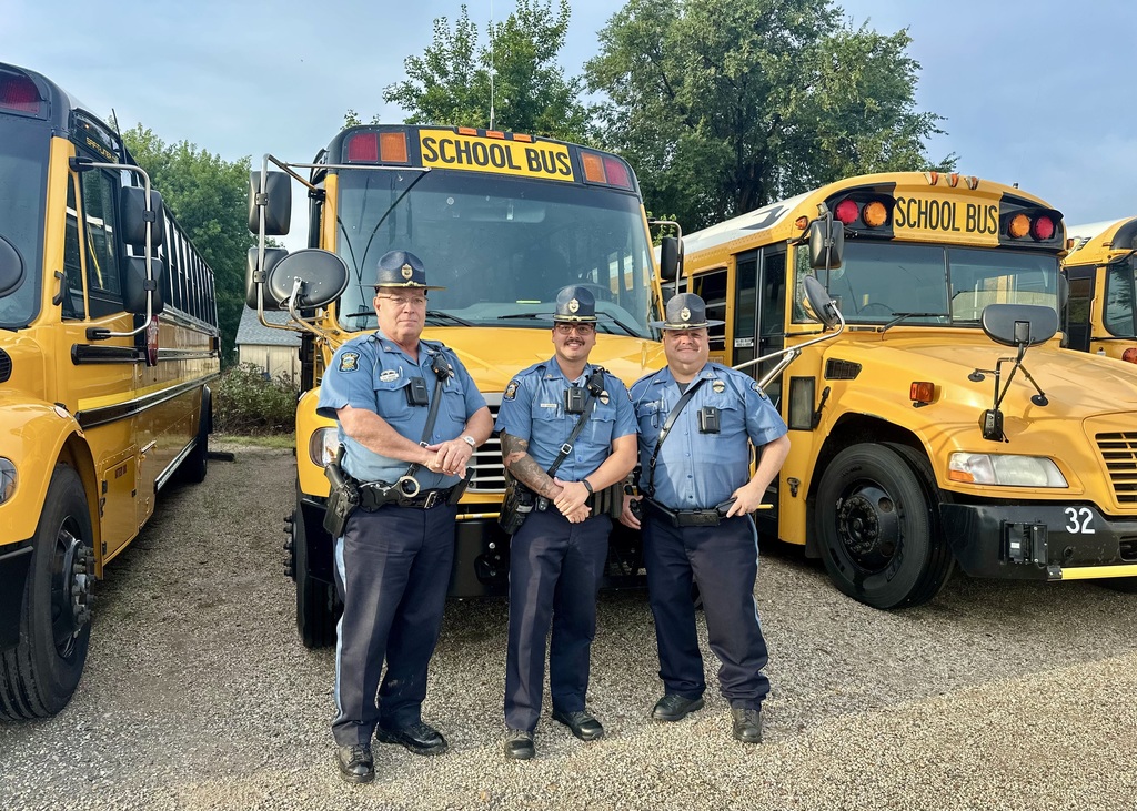troopers stand by bus fleet