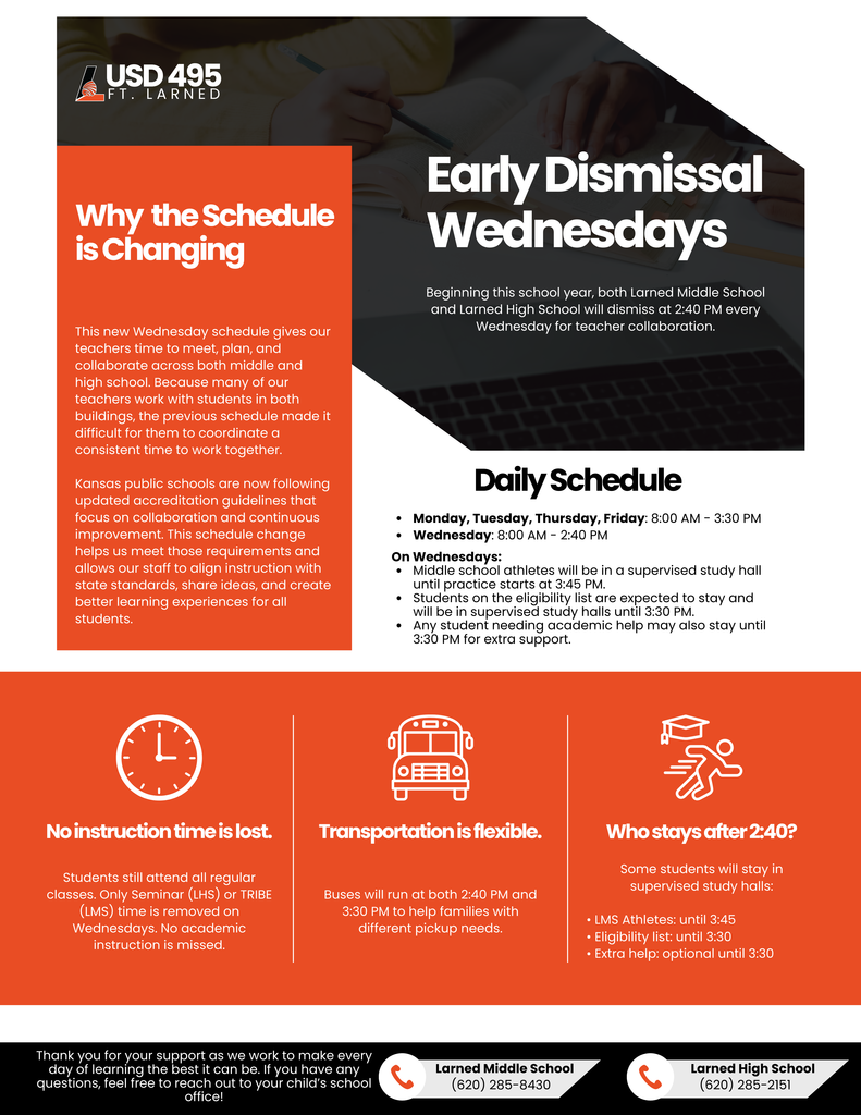 Early Dismissal Info