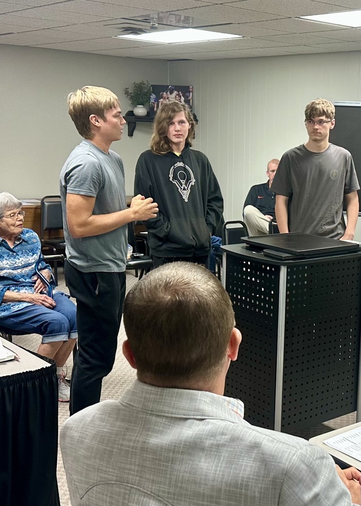 mason miller introducing kayden lapointe and owen gore for their perfect scores on the state assessments.