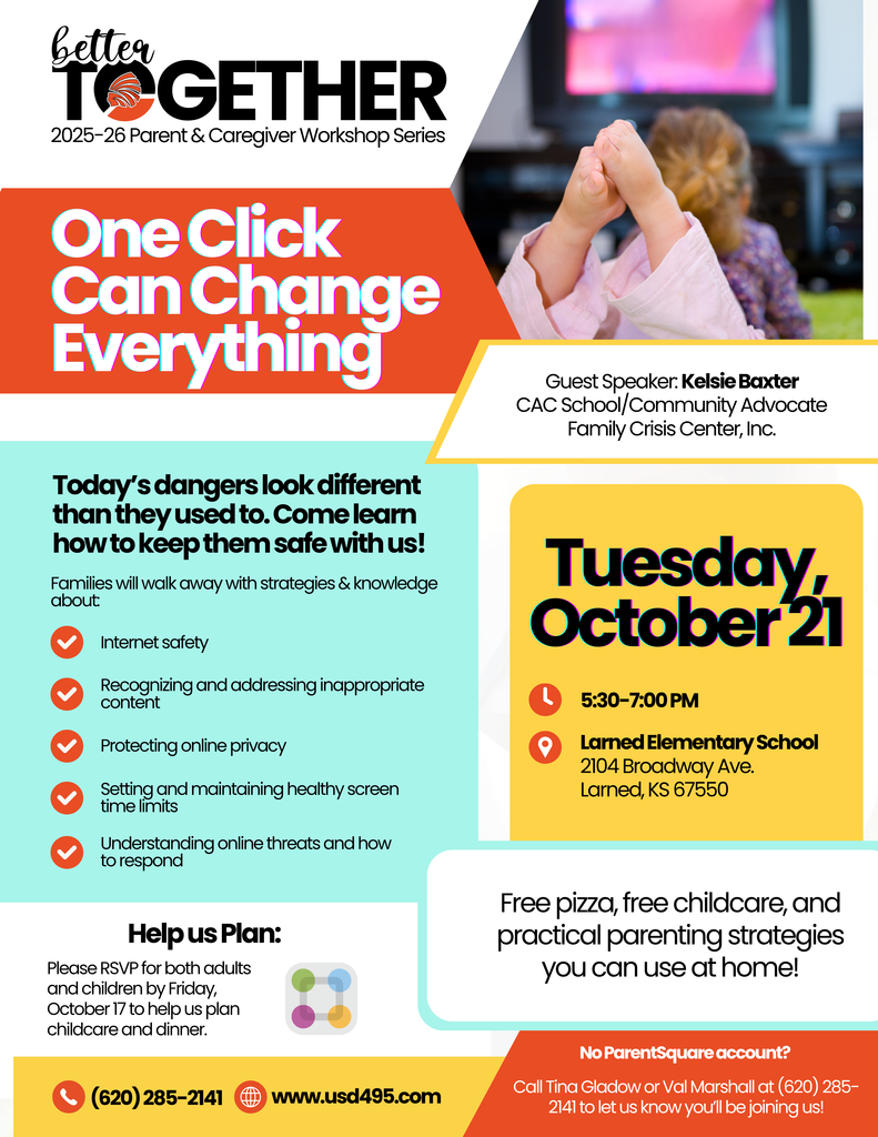 Parent/Family Workshop on tuesday october 21