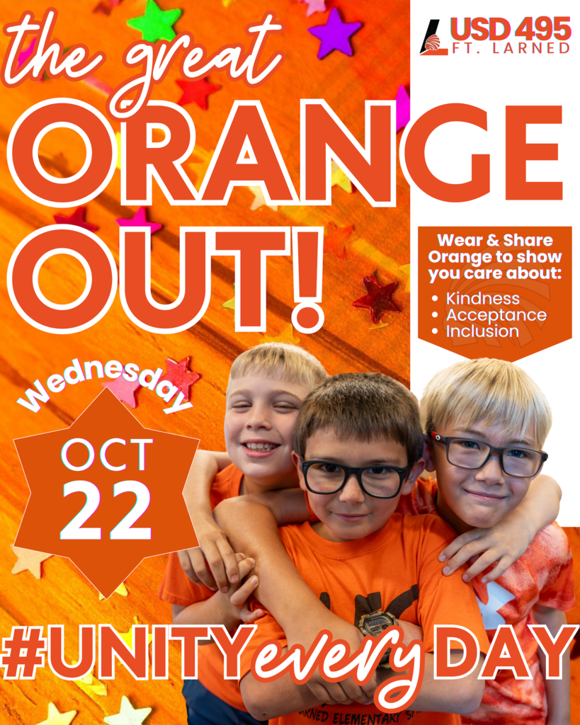 Orange Out, Wednesday October 22. Wear orange!