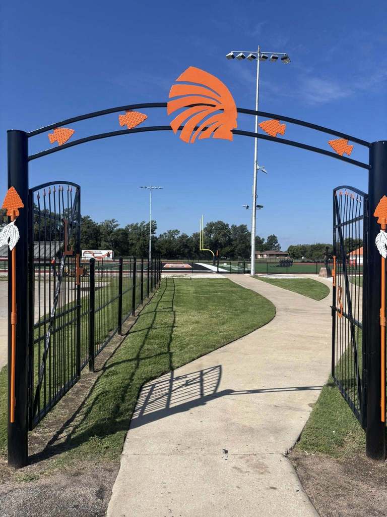 Northeast entrance to the football field