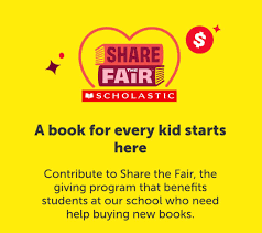 Share the Fair at our LMS Scholastic book fair. Anyone can contribute!