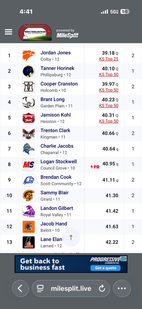 Boys 300m hurdles