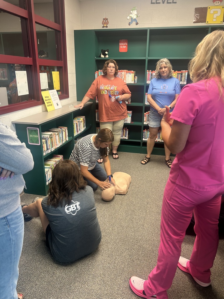 Tri-County employees participated in First Aid and CPR training to get ready for the 26-27 school year.