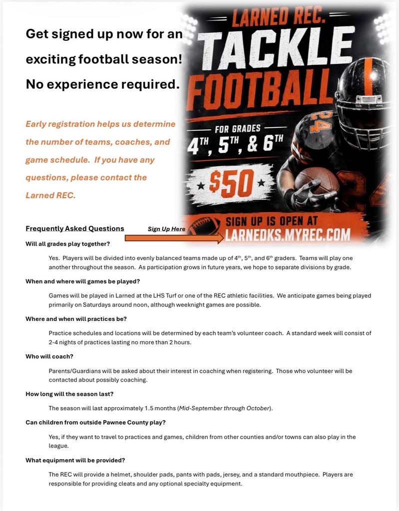 larned rec tackle