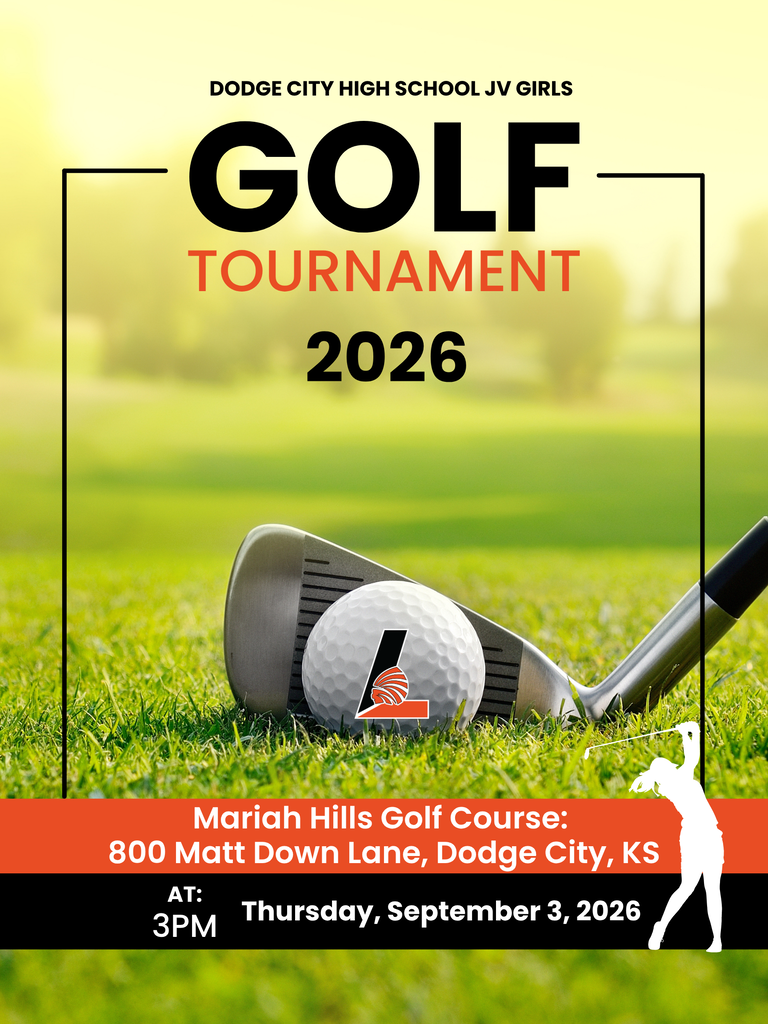 Larned lady Indians JV golf tournament in Dodge City at Mariah Hills beginning at 3 p.m. on September 3rd. 