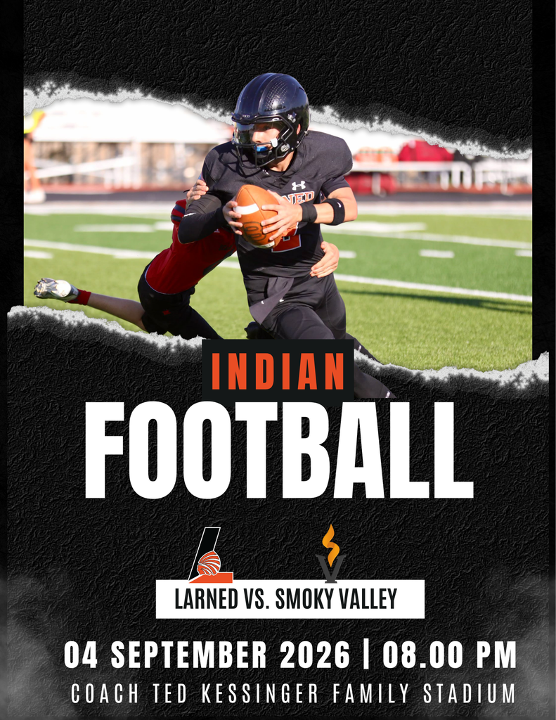 Football poster shows a player in black, holding a football, on a field with a black border.