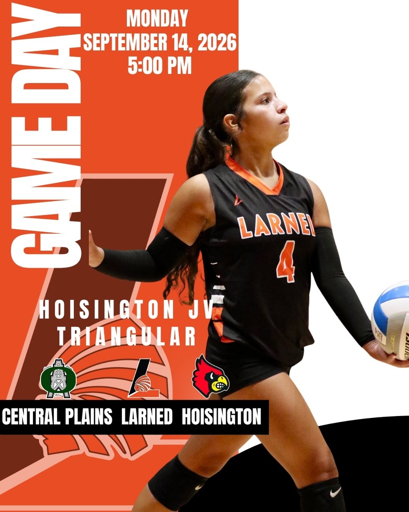Sports poster with a female athlete in a black jersey playing volleyball. Event details include date, time, and teams.