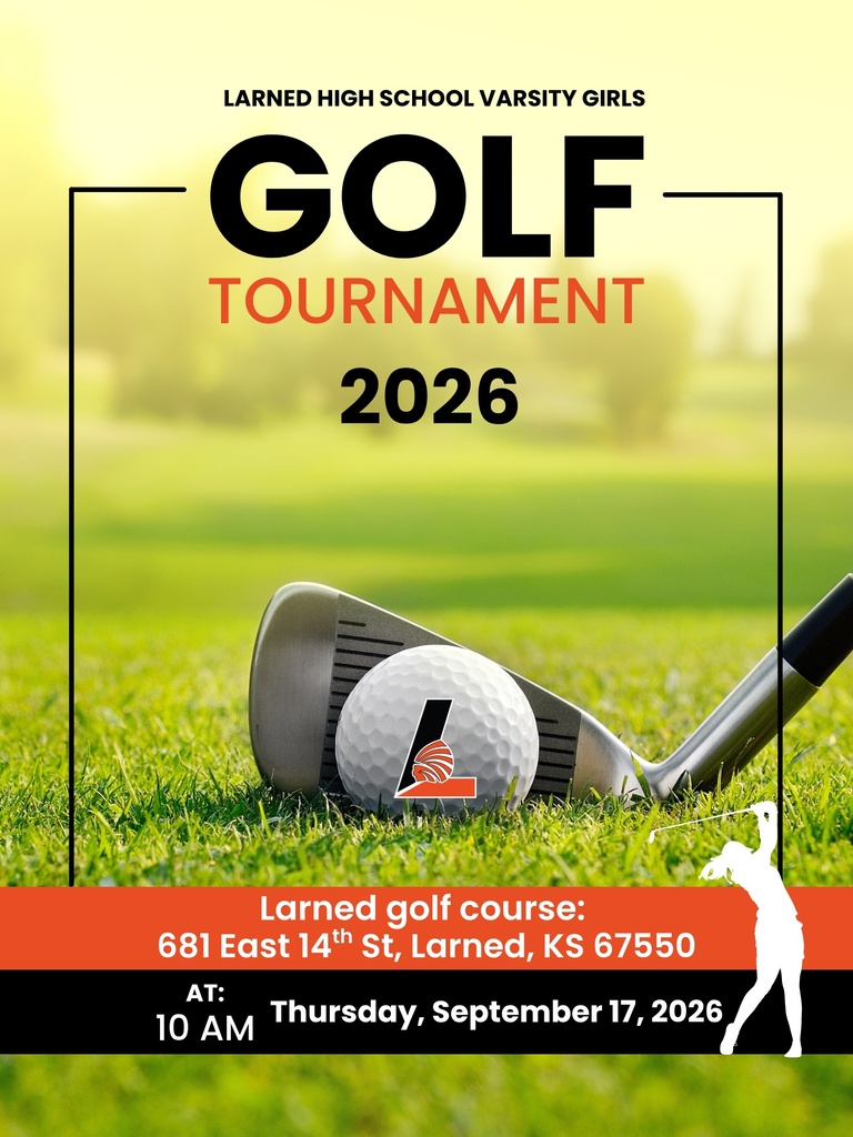 Poster for a 2026 golf tournament. A ball and club are on grass. Location and date below.