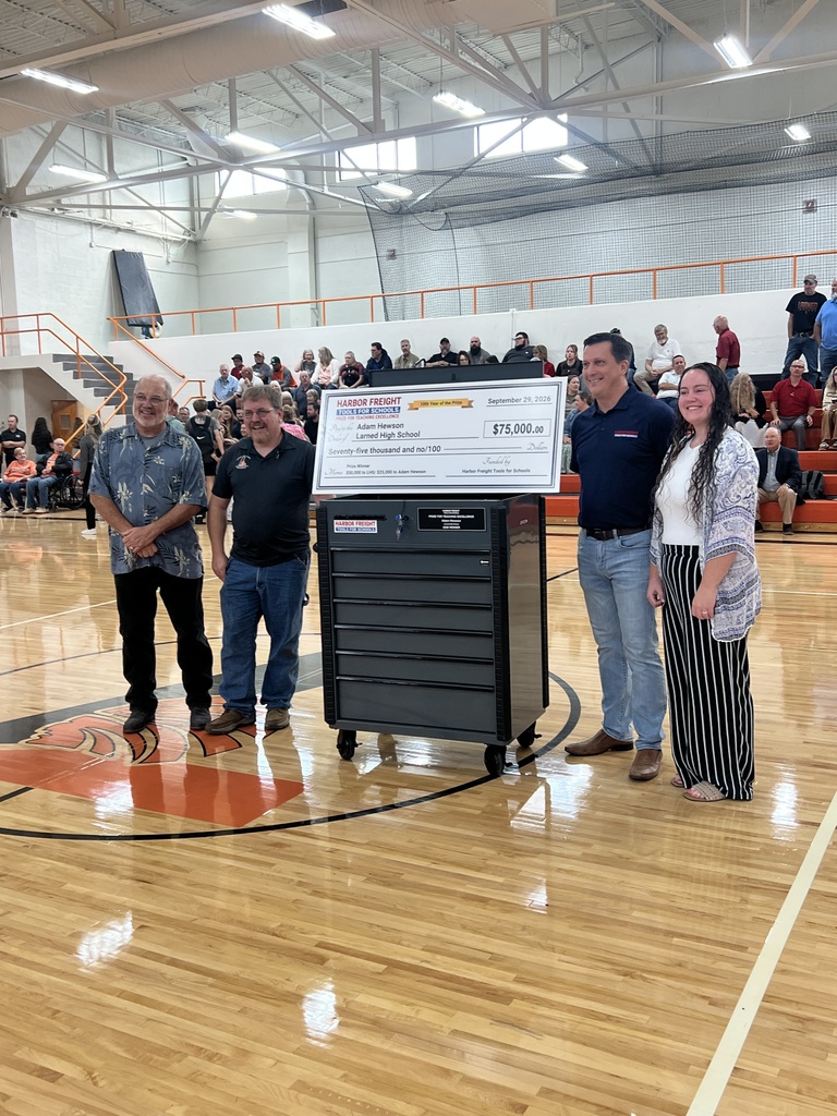 Adam Hewson wins Harbor Freight tools for schools grant!