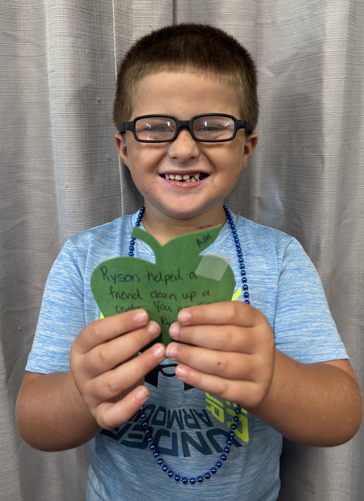 9/24/2025 Ryson received  the Kindness Heart Award