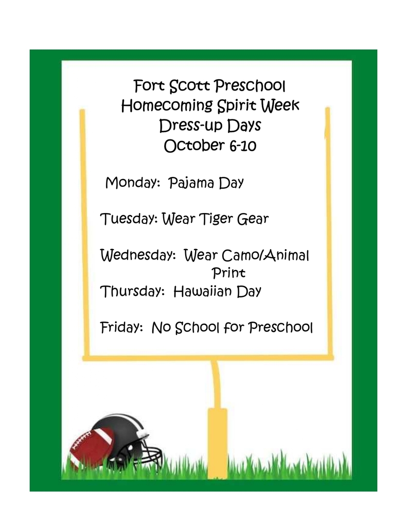 Dress Up Days Flyer