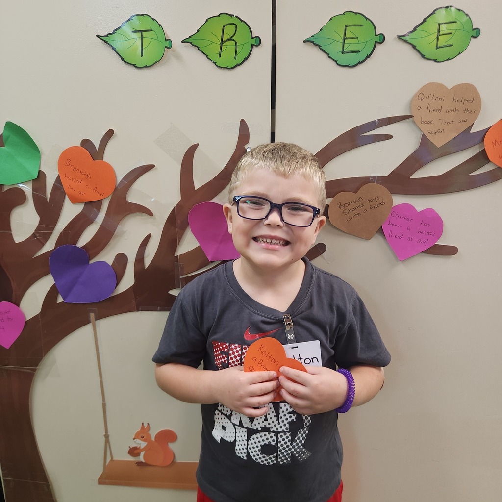 10/7/2025 Kolton received the Kindness Heart Award