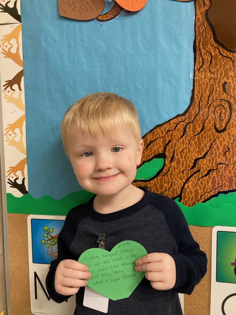 12/2/2025 Colton received the Kindness Heart Award