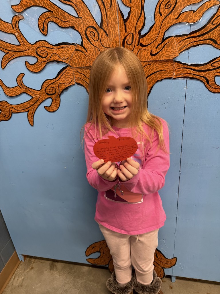 12/1/2025 Serenity received the Kindness Heart Award