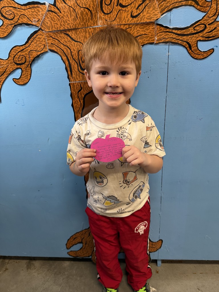 12/3/2025 Liam received the Kindness Heart Award