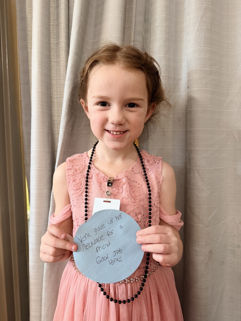 1/23/26 Vera received the Kindness Heart Award