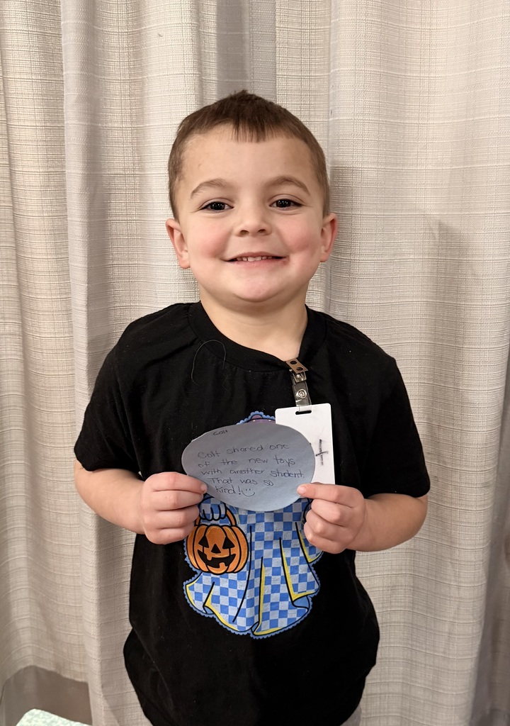 1/30/2026 Colt received the Kindness Heart Award