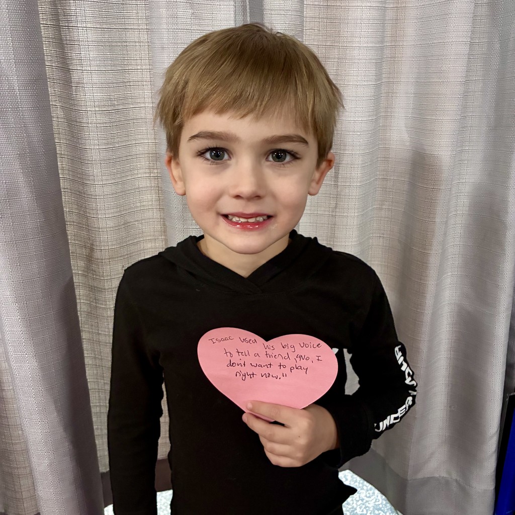 2/5/2026 Isaac received the Kindness Heart Award