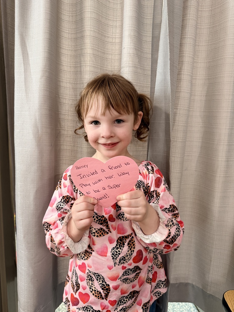 2/12/2026 Henley received the Kindness Heart Award