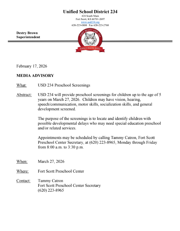 preschool screenings