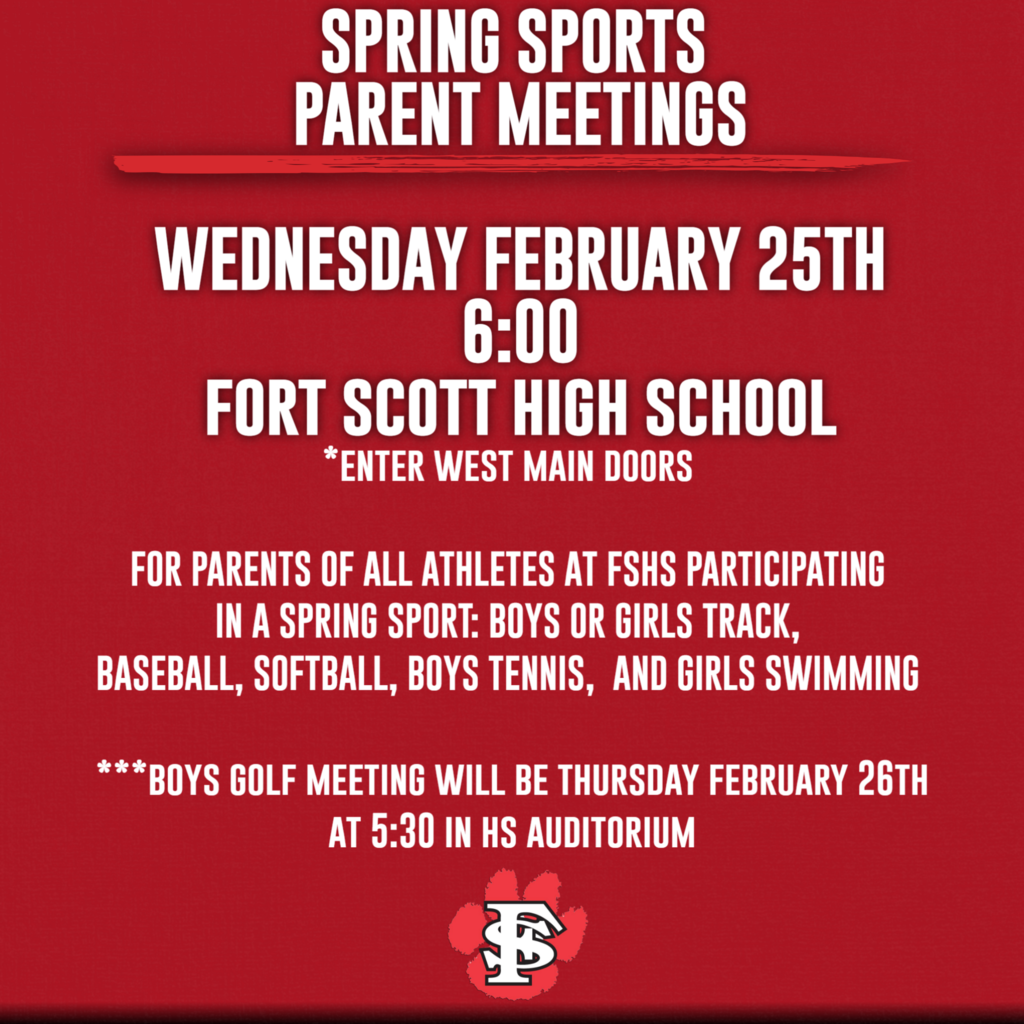 spring sports parent meeting