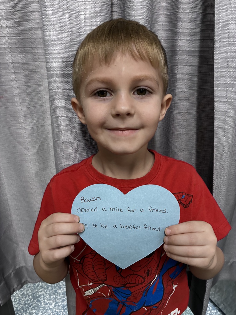 3/5/2026 Bowan received the Kindness Heart Award