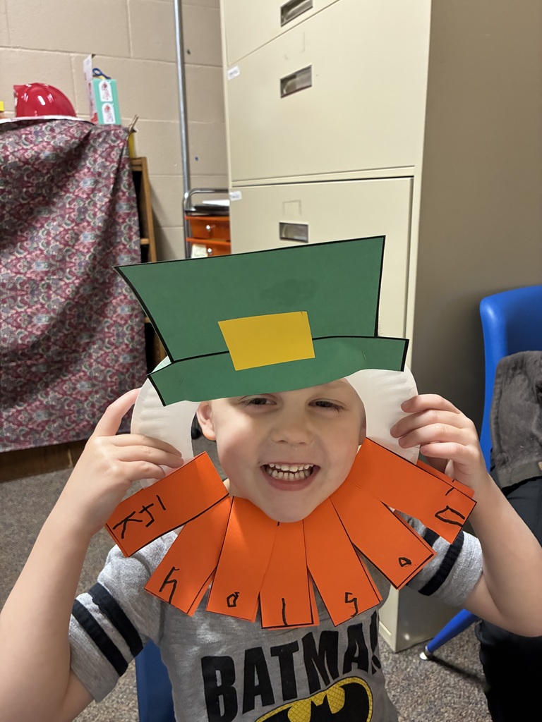 3/12/2026 Kholson having Saint Patty's  Day project fun!