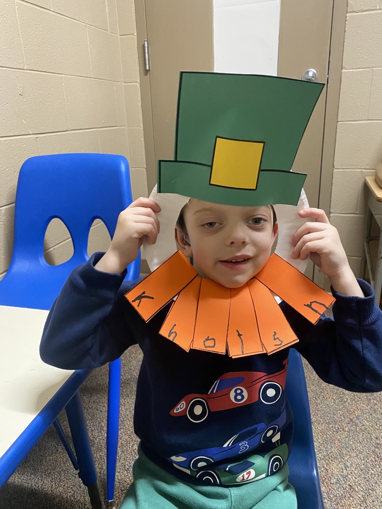 3/12/2026 Kholsn having Saint Patty's  Day project fun!