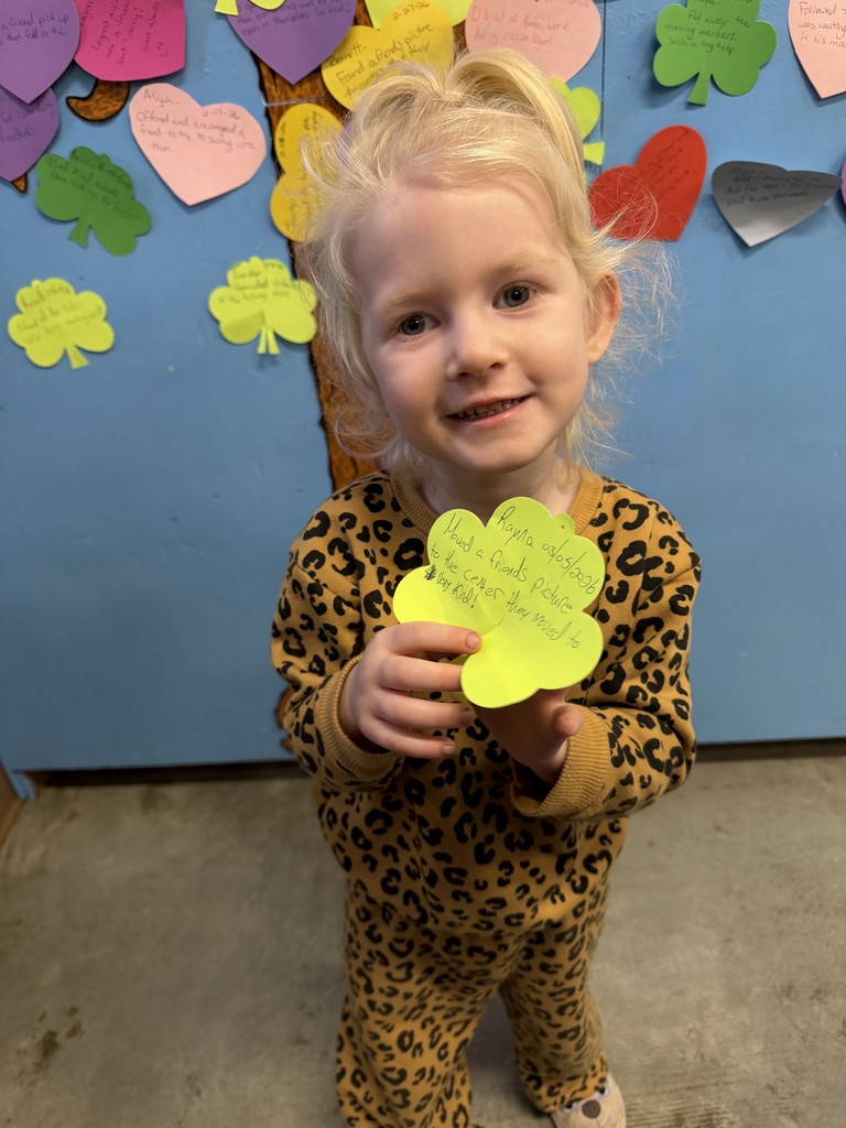 3/3/2026 Rayna received the Kindness Heart Award